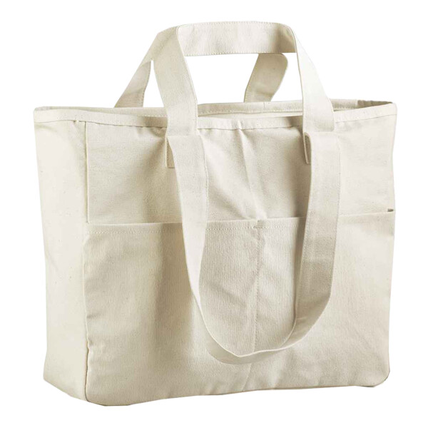 Westford Mill Double Handle Cargo Pocket Tote Bag - Design Stitch