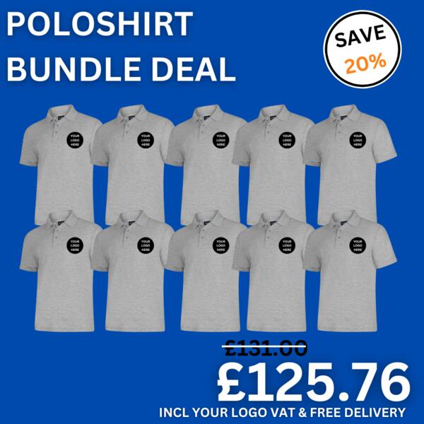 Uneek 10 x Classic Poloshirt Bundle UC101-BUNDLE 10 x Classic Poloshirt Bundle Thumbnail