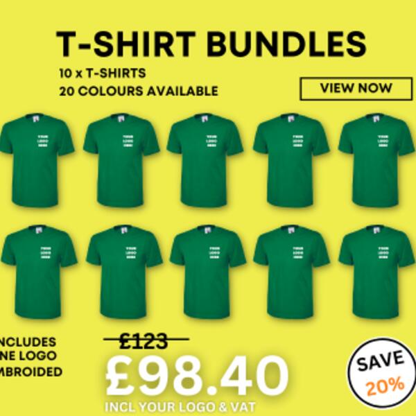 Uneek 10 x Classic T-shirt Bundle UC301-BUNDLE 10 x Classic T-shirt Bundle Thumbnail