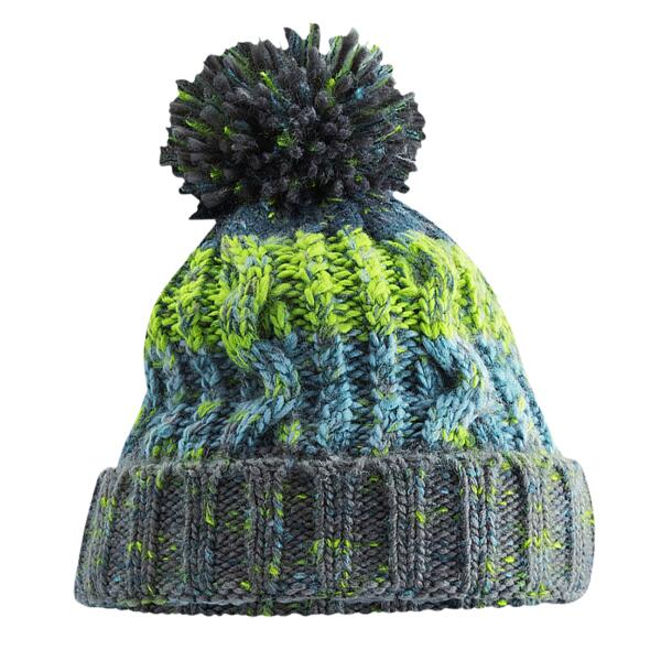 Beechfield Beechfield Corkscrew Pom Pom Beanie BB486 Beechfield Corkscrew Pom Pom Beanie Thumbnail