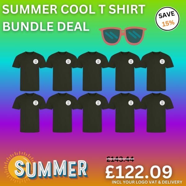 AWDis Just Cool 10 x Summer Cool T-Shirt Bundle JC001-BUNDLE 10 x Summer Cool T-Shirt Bundle Thumbnail