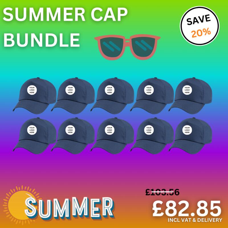 10 x Embroidered Cap Bundle Thumbnail